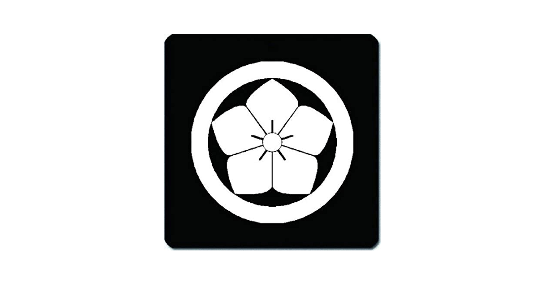 古布　家紋　丸に桔梗 Amazon | 家紋シール 5513_藤輪に桔梗 布タイプ 6枚セット (女性